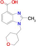 2-methyl-1-[(oxan-4-yl)methyl]-1H-1,3-benzodiazole-4-carboxylic acid