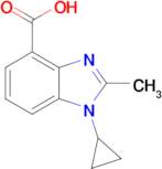 1-cyclopropyl-2-methyl-1H-1,3-benzodiazole-4-carboxylic acid