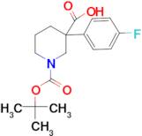 1-[(tert-butoxy)carbonyl]-3-(4-fluorophenyl)piperidine-3-carboxylic acid