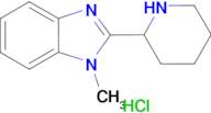 1-methyl-2-(piperidin-2-yl)-1H-1,3-benzodiazole hydrochloride