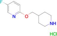 5-fluoro-2-[(piperidin-4-yl)methoxy]pyridine hydrochloride