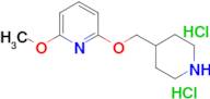 2-methoxy-6-[(piperidin-4-yl)methoxy]pyridine dihydrochloride