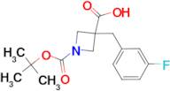 1-[(tert-butoxy)carbonyl]-3-[(3-fluorophenyl)methyl]azetidine-3-carboxylic acid