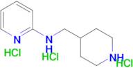 N-[(piperidin-4-yl)methyl]pyridin-2-amine trihydrochloride