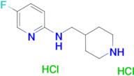 5-fluoro-N-[(piperidin-4-yl)methyl]pyridin-2-amine dihydrochloride