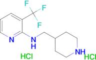 N-[(piperidin-4-yl)methyl]-3-(trifluoromethyl)pyridin-2-amine dihydrochloride