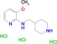 3-methoxy-N-[(piperidin-4-yl)methyl]pyridin-2-amine trihydrochloride