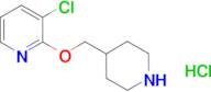 3-chloro-2-[(piperidin-4-yl)methoxy]pyridine hydrochloride