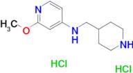 2-Methoxy-N-[(piperidin-4-yl)methyl]pyridin-4-amine dihydrochloride