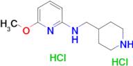 6-methoxy-N-[(piperidin-4-yl)methyl]pyridin-2-amine dihydrochloride