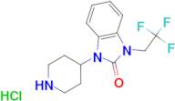 1-(piperidin-4-yl)-3-(2,2,2-trifluoroethyl)-2,3-dihydro-1H-1,3-benzodiazol-2-one hydrochloride