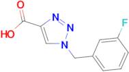 1-[(3-fluorophenyl)methyl]-1H-1,2,3-triazole-4-carboxylic acid