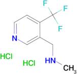 Methyl({[4-(trifluoromethyl)pyridin-3-yl]methyl})amine dihydrochloride