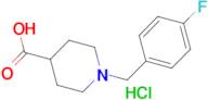 1-[(4-Fluorophenyl)methyl]piperidine-4-carboxylic acid hydrochloride