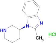 2-Methyl-1-[(3S)-piperidin-3-yl]-1H-1,3-benzodiazole hydrochloride