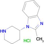 2-Methyl-1-[(3R)-piperidin-3-yl]-1H-1,3-benzodiazole hydrochloride