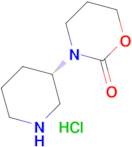3-[(3S)-Piperidin-3-yl]-1,3-oxazinan-2-one hydrochloride