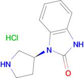 1-[(3S)-Pyrrolidin-3-yl]-2,3-dihydro-1H-1,3-benzodiazol-2-one hydrochloride