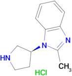 2-Methyl-1-[(3S)-pyrrolidin-3-yl]-1H-1,3-benzodiazole hydrochloride