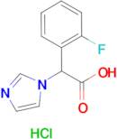 2-(2-Fluorophenyl)-2-(1H-imidazol-1-yl)acetic acid hydrochloride