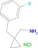 1-{1-[(3-Fluorophenyl)methyl]cyclopropyl}methanamine hydrochloride