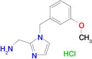 1-{1-[(3-Methoxyphenyl)methyl]-1H-imidazol-2-yl}methanamine hydrochloride