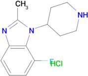 7-Fluoro-2-methyl-1-(piperidin-4-yl)-1H-1,3-benzodiazole hydrochloride