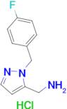 1-{1-[(4-Fluorophenyl)methyl]-1H-pyrazol-5-yl}methanamine hydrochloride