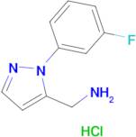 1-[1-(3-Fluorophenyl)-1H-pyrazol-5-yl]methanamine hydrochloride