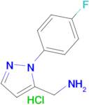 1-[1-(4-Fluorophenyl)-1H-pyrazol-5-yl]methanamine hydrochloride