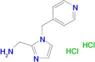 1-{1-[(Pyridin-4-yl)methyl]-1H-imidazol-2-yl}methanamine dihydrochloride