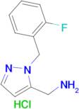 1-{1-[(2-Fluorophenyl)methyl]-1H-pyrazol-5-yl}methanamine hydrochloride