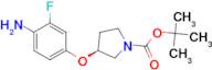 tert-Butyl (3S)-3-(4-amino-3-fluorophenoxy)pyrrolidine-1-carboxylate