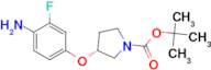 tert-Butyl (3R)-3-(4-amino-3-fluorophenoxy)pyrrolidine-1-carboxylate