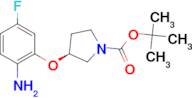 tert-Butyl (3S)-3-(2-amino-5-fluorophenoxy)pyrrolidine-1-carboxylate