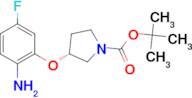 tert-Butyl (3R)-3-(2-amino-5-fluorophenoxy)pyrrolidine-1-carboxylate