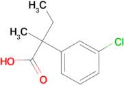 2-(3-Chlorophenyl)-2-methylbutanoic acid