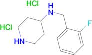 N-[(2-Fluorophenyl)methyl]piperidin-4-amine dihydrochloride