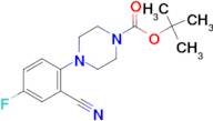 tert-butyl 4-(2-cyano-4-fluorophenyl)piperazine-1-carboxylate