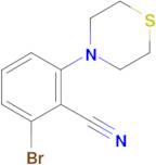 2-bromo-6-(thiomorpholin-4-yl)benzonitrile