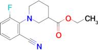 ethyl 1-(2-cyano-6-fluorophenyl)piperidine-3-carboxylate