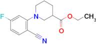 ethyl 1-(2-cyano-5-fluorophenyl)piperidine-3-carboxylate