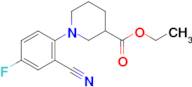 ethyl 1-(2-cyano-4-fluorophenyl)piperidine-3-carboxylate