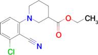 ethyl 1-(3-chloro-2-cyanophenyl)piperidine-3-carboxylate