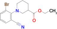 ethyl 1-(2-bromo-6-cyanophenyl)piperidine-3-carboxylate