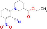 ethyl 1-(2-cyano-3-nitrophenyl)piperidine-3-carboxylate