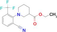 ethyl 1-[2-cyano-6-(trifluoromethyl)phenyl]piperidine-3-carboxylate