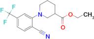 ethyl 1-[2-cyano-5-(trifluoromethyl)phenyl]piperidine-3-carboxylate