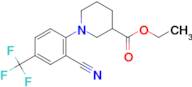 ethyl 1-[2-cyano-4-(trifluoromethyl)phenyl]piperidine-3-carboxylate