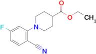 ethyl 1-(2-cyano-5-fluorophenyl)piperidine-4-carboxylate